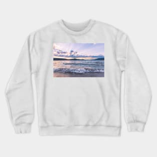 Summer Lake Sunset View Crewneck Sweatshirt